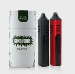 1PC Conquistor Kit de vaporizador de ervas secas com câmara de aquecimento de cerâmica TEMP TEMP SCREEN OLED Herbal Wax Vape Pen Kit Hebe Titan Pro 7181999