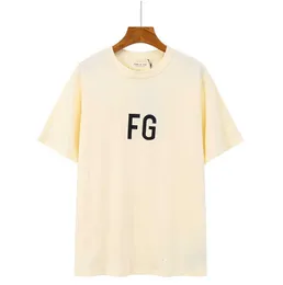 メンズTシャツファッションESSデザイナーフォグシーズン6メインライン半袖リッチFGメンズアンドウィメンズハイストリートヒップホップルーズTシャツ