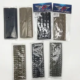 3 tipos capa de trilho de borracha Conjunto de polímero tático compatível com plástico picatinny/keymod/m-lok covers_black/cor de bronzeamento