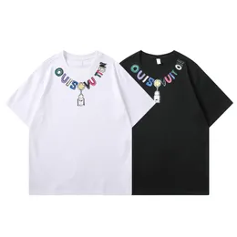 Rock T koszule męskie designerka Tshirt Casual Man Tees z literami Drukuj krótkie rękawy