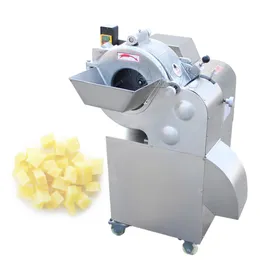 Industrial Cube Cutting Machine Commercial Vegetable Dicer Morot Onation Kiwi Fruit Apple Mango Vegetabilisk Dicer Machine