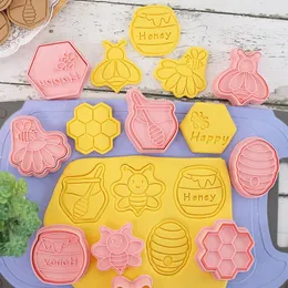 8pcs bee jar sauce cookie cetters ampl mould sweet snow snow snowflake snowdant agring ambosser moulds cake cake tools