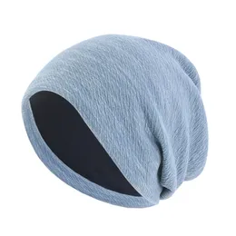 Crófis de chapéu de malha de algodão grãos chapéus de inverno para homens mascaram fêmeas gorros gorros capuz Baggy Soft Autumn Hats Caps