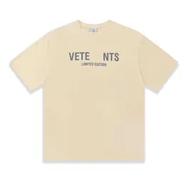 Vetements T Shirt Men Woman Short Sleeve Big Tag Hip Hop Roose Castary Embroidery Vetements TEES Black White TシャツトップTEES SU023