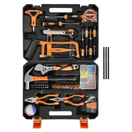 Kit de ferramentas Poptop com case, kit de ferramentas de 182 peças para homens, mulheres estudantes universitários, ferramentas domésticas definidas para reparo doméstico, projeto de bricolage all
