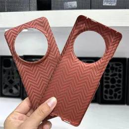 Äkta riktiga kolfiber Aramid Slim Case för Xiaomi 13 Ultra Matte Armor Back Cover