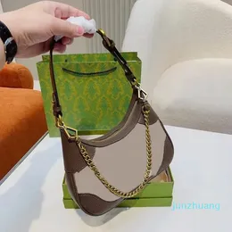 Tasarımcı -Woman hobo çanta çantaları lüks el çantaları alt omuz çantası bayan zinciri cüzdanlar altın mektup