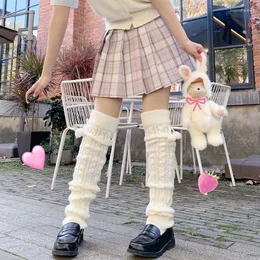 Frauen Socken Lolita Nette Haarige Kugel Lange Gestrickte Warme Fuß Abdeckung JK Cos Anime Japanische Mädchen Lose Boot Manschetten