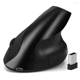 Mäuse Charged Ergonomie Poelectric Silent Charging Wireless Mouse 2.4G Vertical Handheld