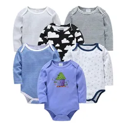 Jumpsuits 3 6pcs urodzony chłopiec pijamas Fille 100% bawełniany miękki ropa de niemowlę śpiących dziewczęta pjiamas2494
