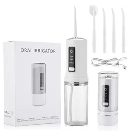 Outros higiene oral elétrico Irrigador oral de dentes de fluxo de água dental destacável Clean 230ml Tanque de água IPX7 4pcs Bocos de dentes Limpador 230524