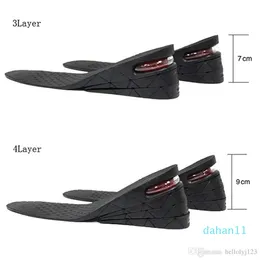 디자이너 드롭 스권 3-9cm 높이 증가 insole 쿠션 높이 리프트 조절 가능한 컷 신발 힐 삽입 키 큰 충격적인지지 흡수제 발 패드