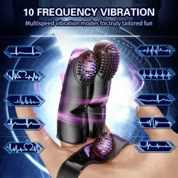 Massager 10Frequency Finger Vibrator Remote Control Gspot Vagina Stimulator Adult Product Female Masturbator Erotic Sex Toys for Couple 5