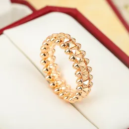 2023 Luxury quality charm punk band ring in two colors plated special design have box stamp PS5168