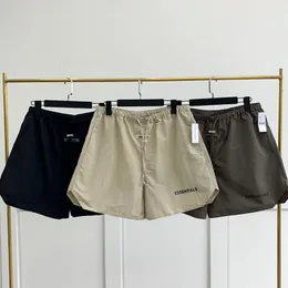 Herrshorts reflektionsbrev logotyp män kvinnor hög kvalitet strand utomhus slitage hiphop streetwear sport shortsmen's