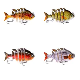 Spezialköder Fisch 7 Farben 8 cm Fisch Bass Angelköder Multi-Style-Spielzeug Simulation niedlicher lebensechter Swimbait Tilapia Topwater Minigröße Sommer lässig LO014 E23