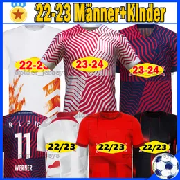 2023 2024 RBL voetballen Jerseys Leipziges On Fire Limited Edition Wenner #11 Poulsen Forsberg 23 23 Bundesliga Sabitzer Camisetas de futbol Men Kids Kit Socks Full Sets