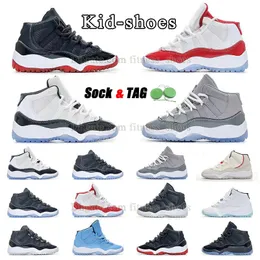 New Fashion Jumpman 11 Kid Shoes Basketball Shoes Bred Cherry Unc와 같이 Cool Gray Kids Sneaker University Blue Pink Snakeskin Legend Blue Win Like Outdoor Trainers