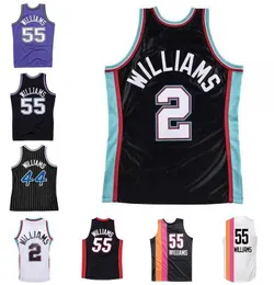 Dikişli Klasik Retro Jersey Jason Williams Mitchell ve Ness 1998-99 00-01 05-06 09-10 Basketbol Formaları Erkek Kadın Gençlik