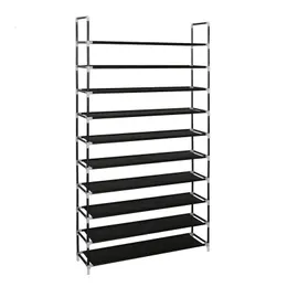 5/10 Tier Shoes Rack Stand Storage Organizer Fabric Shelf Holder Stackable Closet US Warehouse Drop Shipping Available 201030