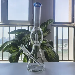17 Inch beaker glass bongs dab rig of smoking hookah glass water pipe