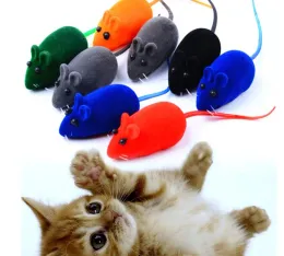 Mała myszy zabawka dźwięk dźwięk piszczał szczury grę na prezent dla kotka kota