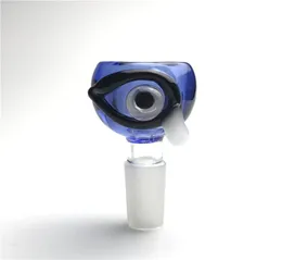 14mm 18mm Männliche Glasbongschale mit Shisha Dicker Pyrex Blauer Eimer Schwarzer Augentropf Weißer Griffschalen für Dab Rigs Rauchwasser Bo6372576
