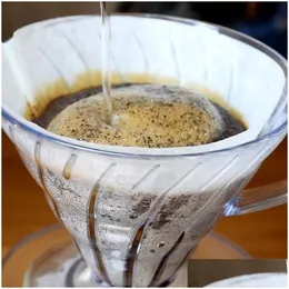 Filtry do kawy Domowa żywica kroplowa używana razem z szklanym filtrem kroplowym garnek do wlania baristy browar
