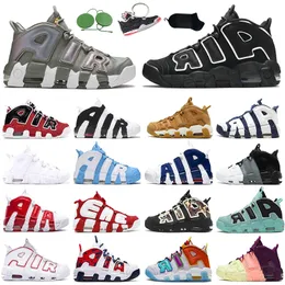 designer shoes Fashion Pippen Mens Womens Basketball Shoes Atlanta Peace Love Gym Red White Mens Trainers Designer Sports Sneakers