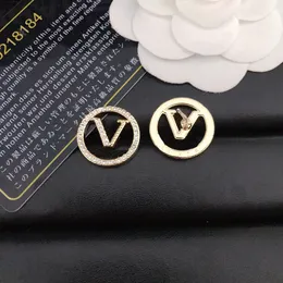 New Gifts Love Diamond Earrings Designer Jewelry High Quality Charming Women Study Earrings Fashion Gilded Letter Hoop Earrings Classic Design Brand Jewelry