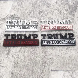 Party Decoration Metal Lets Go Brandon Edition Car Sticker Badge 4 Colors Drop Delivery Home Garden Festive Supplies Event Dh8Dp