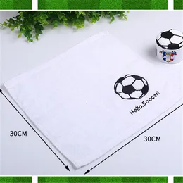 かわいいサッカースタイルのタオルスコアは、ディナーの装飾と子供の贈り物のための新しいスタイルのサッカータオルで大きなスコアを獲得しています！