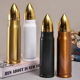 17 uncji Sublimation Bullet Tubllers Transfer ciepła Kulki Kup kubek 500 ml stali nierdzewnej butelki zbiornikowe