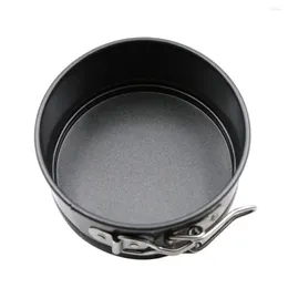 Baking Moulds 1 Pcs Round Cake Molds Egg Tarts Mold Bakeware Carbon Steel And Non-stick Coating Maker With Activity Buckle Pan Stencil