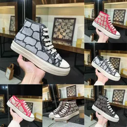 Hög topp sneaker kvinna toile iconograph canvas casual skor man totaloop låg topp sneaker gummisulen stretch bomull låg plattform