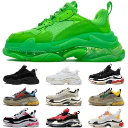 Triple S Sports Sneakers for Womens Mens Casual Shoes Black Red Green Grey Blue Dad Clear Sole Platform Paris Tennis Trainers 36-45