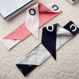 Krawatte Designer 23 Neuer schicker multifunktionaler Seidenschal Twill-Haarband Tiktok Die gleiche Art von Bindeband ist vielseitig einsetzbar UX07