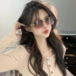Fashion designer brand cool sunglasses luxury Super high quality 3448b double C net red Tiktok same type of flying lesbian ins Style with logo box