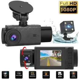 2 tum HD 1080p 3 -lins S11 CAR DVR Video Recorder Dash Cam Bakkamera 130 graders vidvinkel Ultraupplösningsfront med interiör med bakre kamera rörelsedetektering