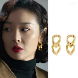 Dangle Earrings gaoye同じチェーンゴールドカラーヘーギョソングイヤスタッド女性のための韓国のシンプルさ