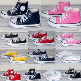 Buty dla dzieci płócienne Klasyczne trampki Casual Casual Sneakers Espadrille Chucks Designer Baby Młodzież oddychający biały czarny dziecięcy sneaker