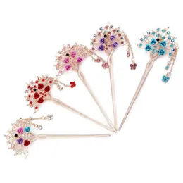 Hårnålar klassiska retro fransade huvudbonad Rose Hairpin Hair Pin GSFZ007 Mix Order Drop Leverans smycken Hairjewelry DH4UB