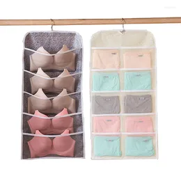 Storage Bags Szkoy Underwear Hanging Bag For Storing Bras Socks Organizer Can Prevent Moisture