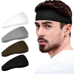 Bandanas 4 PCS Solid Color Headbands For Women Mens Headband Sport Grip Tape Sweatband Tennis Para Gym Fashion Grace Unsex