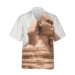 Mäns avslappnade skjortor Jumeast 3D -estetiska sommarmän korta ärm