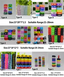 12 Types of Vape Band Silicone Rubber Nonslip ring custom logo bag Luminous Embossed Gravure letter rings for Protective ecig mod9923612