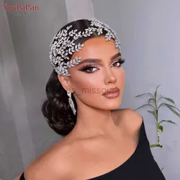 Inne modne akcesoria YouLapan HP500 Rhinestone Bridal Pałąk Tiara Wedding Hair Akcesoria Luksusowa panna młoda HEDPIET HEADDRESSES Włosy J J230525