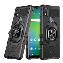 Novidades capas de telefone para Cricket Outlast For Cricket Debut S2 Magic icon 5 Para Nokia C210 Para Kyocera Duraforce Pro 3 Suporte de anel Kickstand Capa à prova de choque