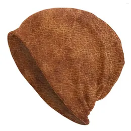 Berety brązowe vintage faux skórzane tło tłocznia czapka czapka mężczyzn kobiety kwiatowe tekstury hipisowskie czapki czapki czapki