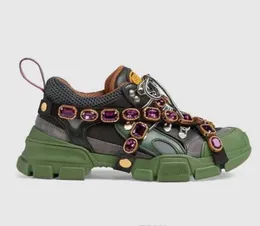2022 Дизайнерские кроссовки Diamond Flashtrek с туфельными туфлями повседневные съемные женщины мужские мужские дрессировщики горы мужские женские жены на открытом воздухе Hiki2037477
